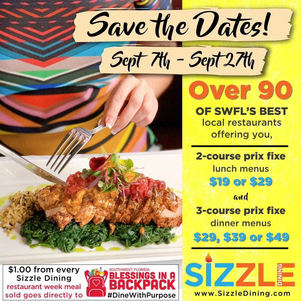 Sizzle Dining: Save the Date! Sept 7 - 27